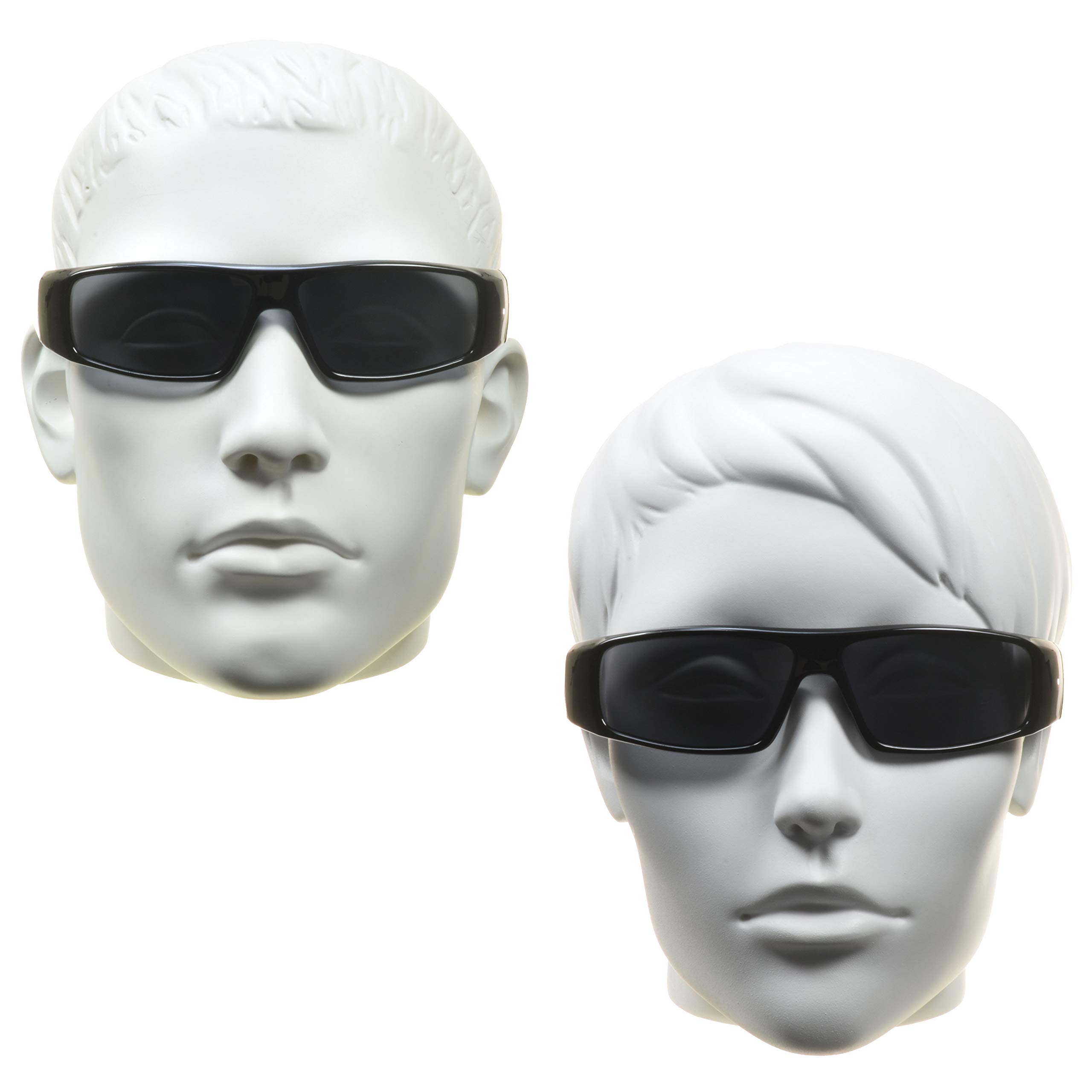 proSPORT FULL LENS READING Sunglasses Wrap Around Sun Readers Rectangular Men Large Fit +100 to +350 - NOT BIFOCAL - Image 3